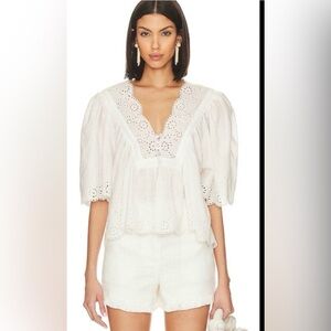 Free people coastal eyelet top